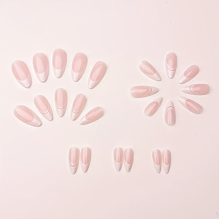 Elegante Französische Spitzen-Nagelkunst