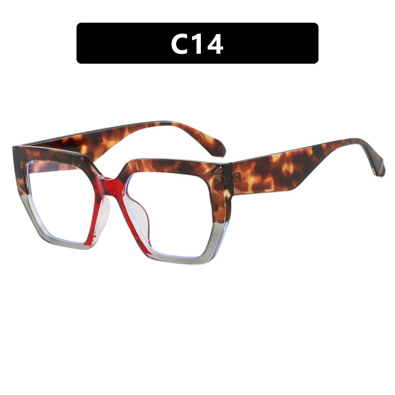 Damen geometrische Brille im modischen Schildkrötenmuster Karnz
