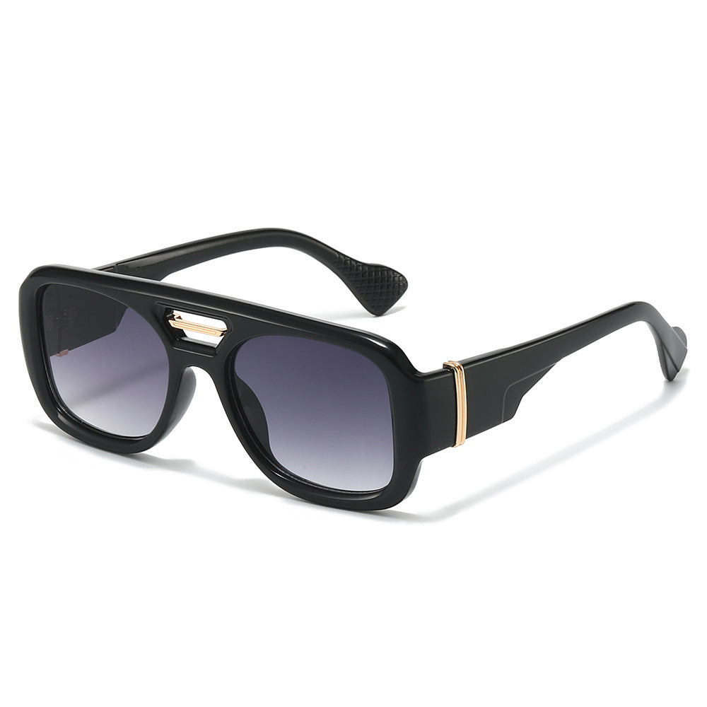 Zeitgenössische Übergroße Rechteckige Sonnenbrille Karnz