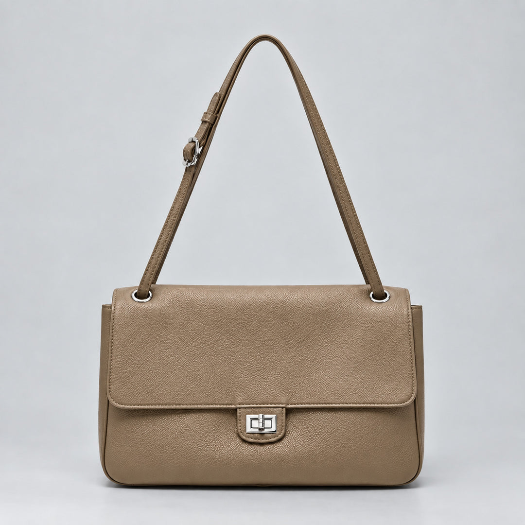 Elegante Leder Schulterhandtasche
