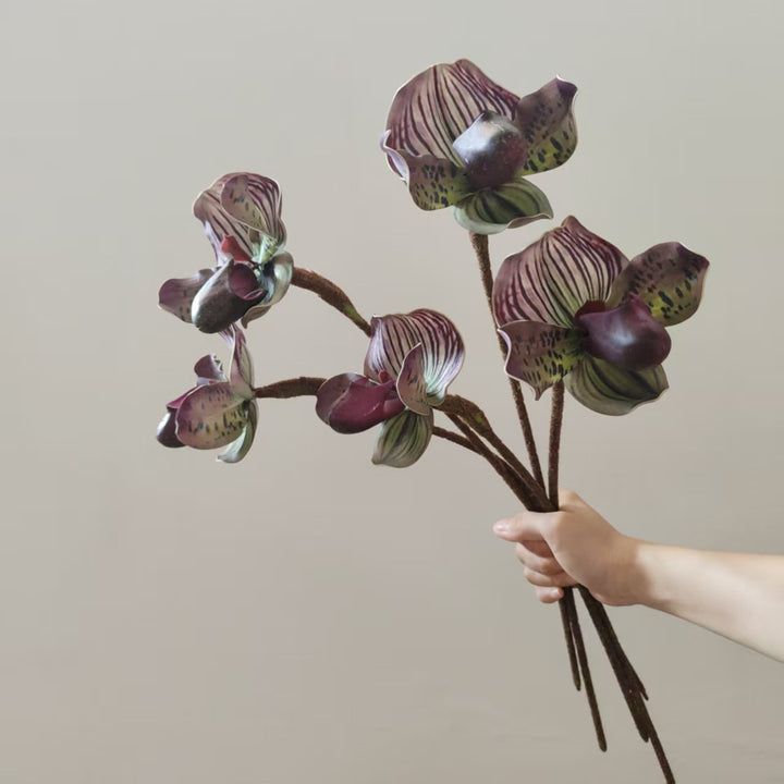 Realistische Orchideenstamm-Vase Dekoration