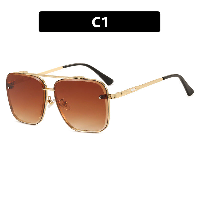 Damen quadratische Sonnenbrille mit schützenden Gläsern und modernem Metallrahmen Karnz