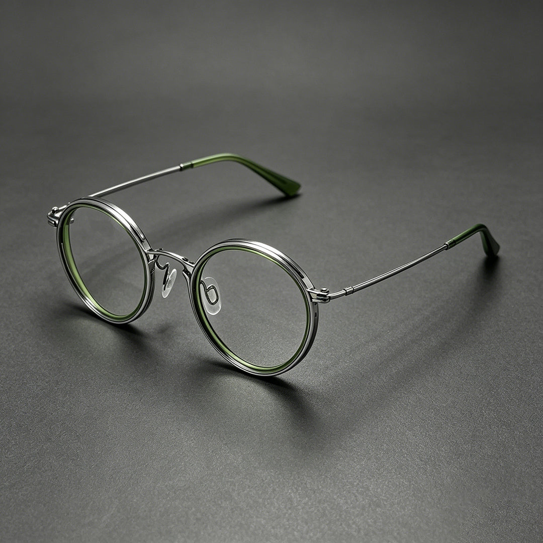 Modische Runde Rahmenbrille Karnz