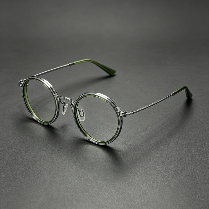 Modische Runde Rahmenbrille Karnz