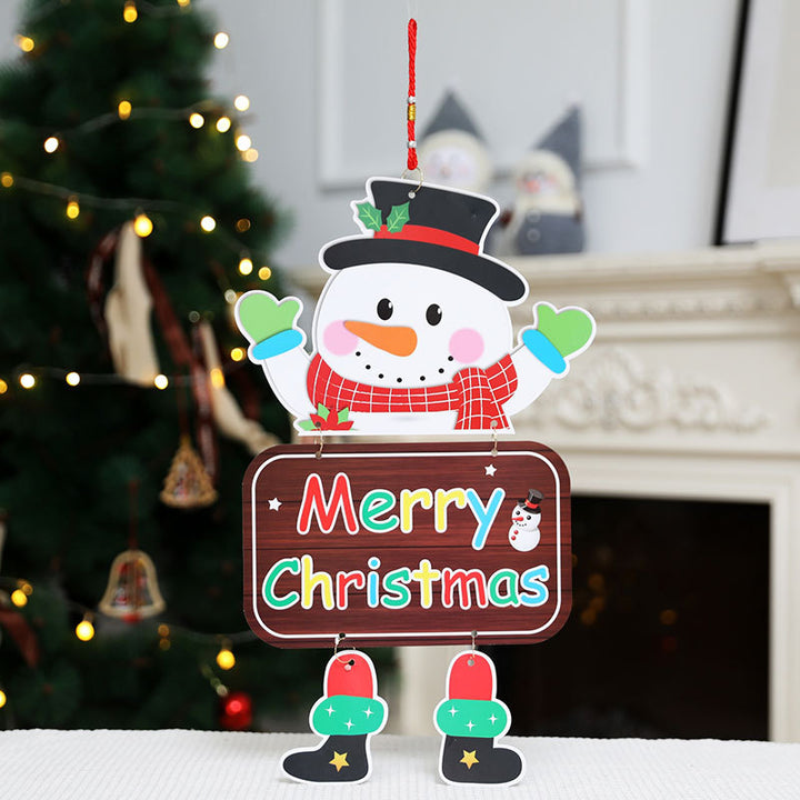 Dekoratives Weihnachts-Schneemann-Schild Karnz