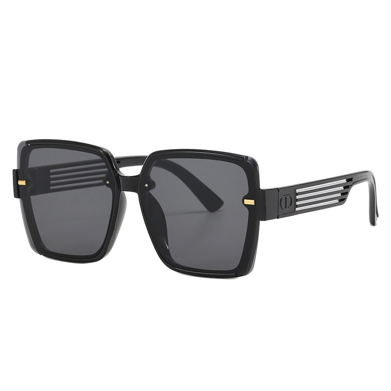 Damen quadratische Sonnenbrille mit trendigem Geometrie-Design Karnz
