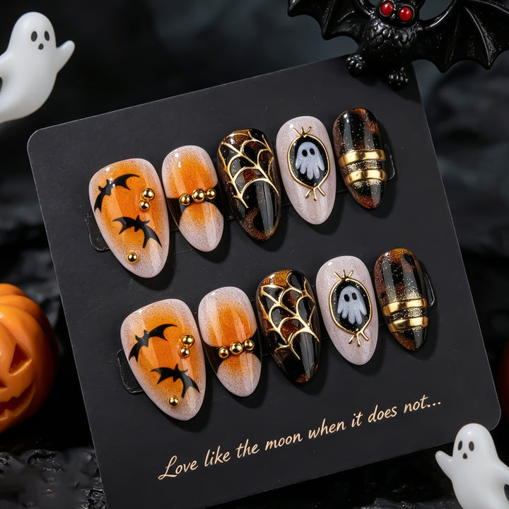 Halloween-Themen Press-On Nagelkunst Set 1790738812