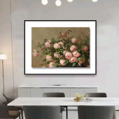 Vintage Blumen Leinwand Wandkunst