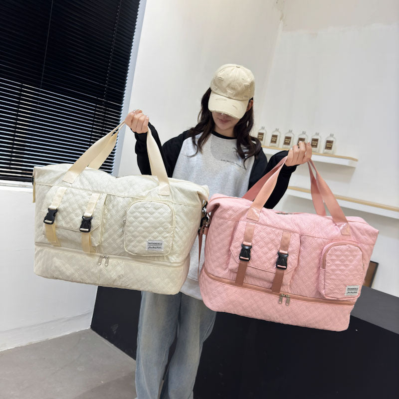 Premium gesteppte Wochenend-Duffel-Tasche