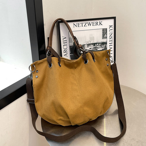 Lässige Canvas-Tasche mit verstellbarem Schultergurt