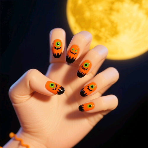 Kreative Halloween Kunstnägel mit gruseligen Motiven Karnz