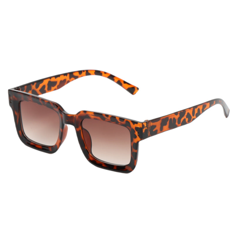 Damen Modische quadratische Sonnenbrille mit soften Linien Karnz