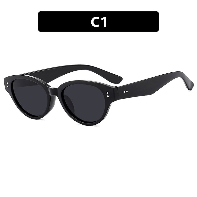 Damen Cat-Eye Sonnenbrille mit robustem Rahmen und polarisierenden Gläsern Karnz