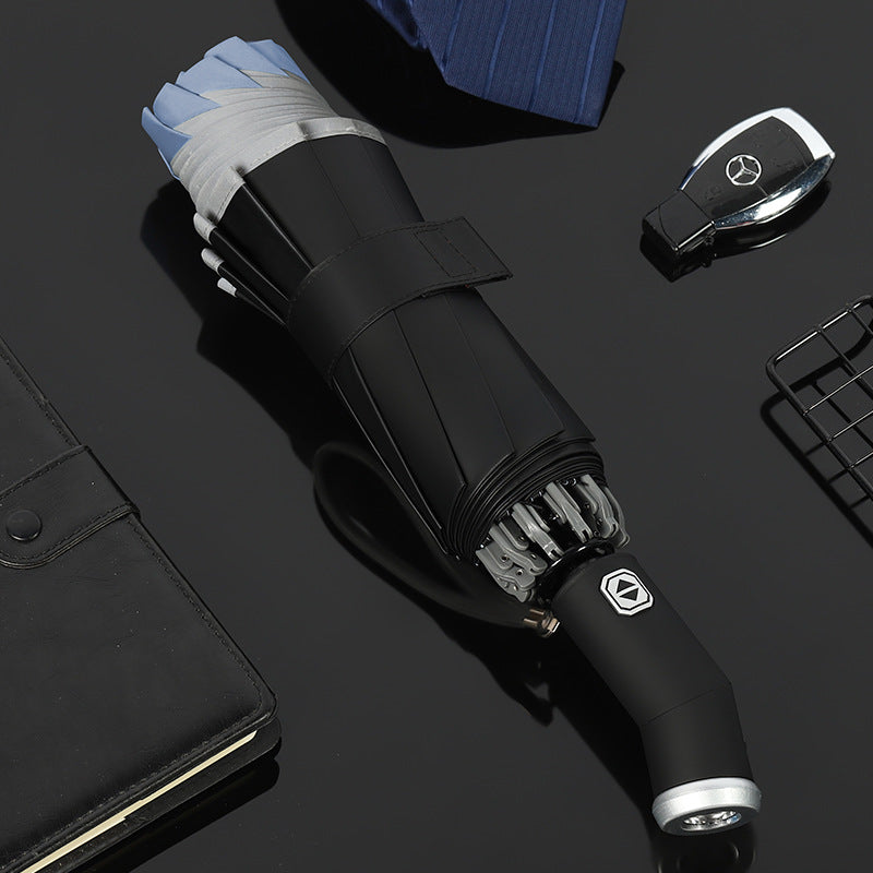 Damen eleganter Regenschirm mit LED-Licht Karnz