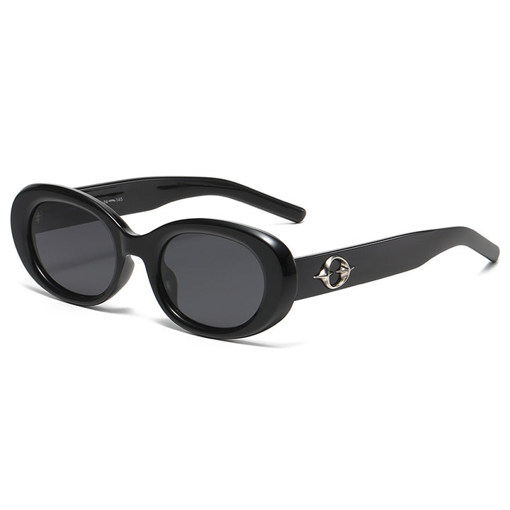 Retro-inspirierte ovale Rahmen-Sonnenbrillen Karnz
