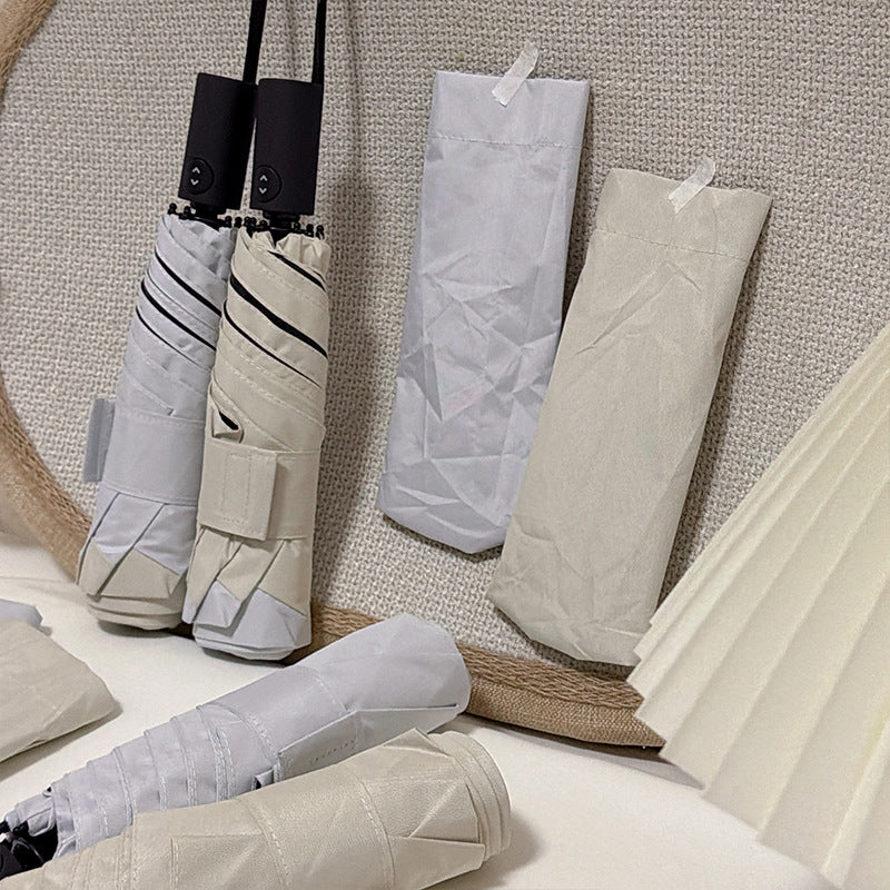 Damen eleganter Falt-Regenschirm mit innovative Handhabungsautomatik Karnz