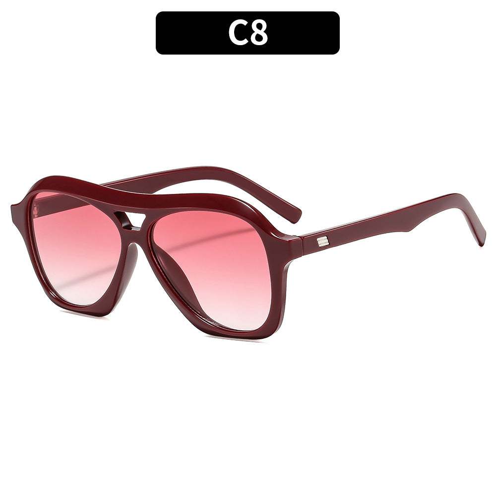 Übergroße Winkelsonnenbrille