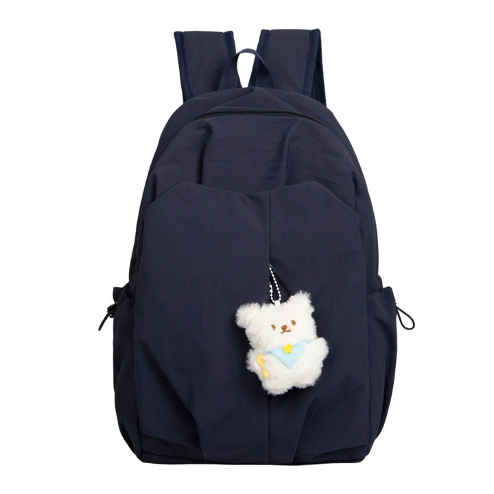 Rucksack mit Hochwertiger Verarbeitung und Süßem Teddy-Anhänger Karnz