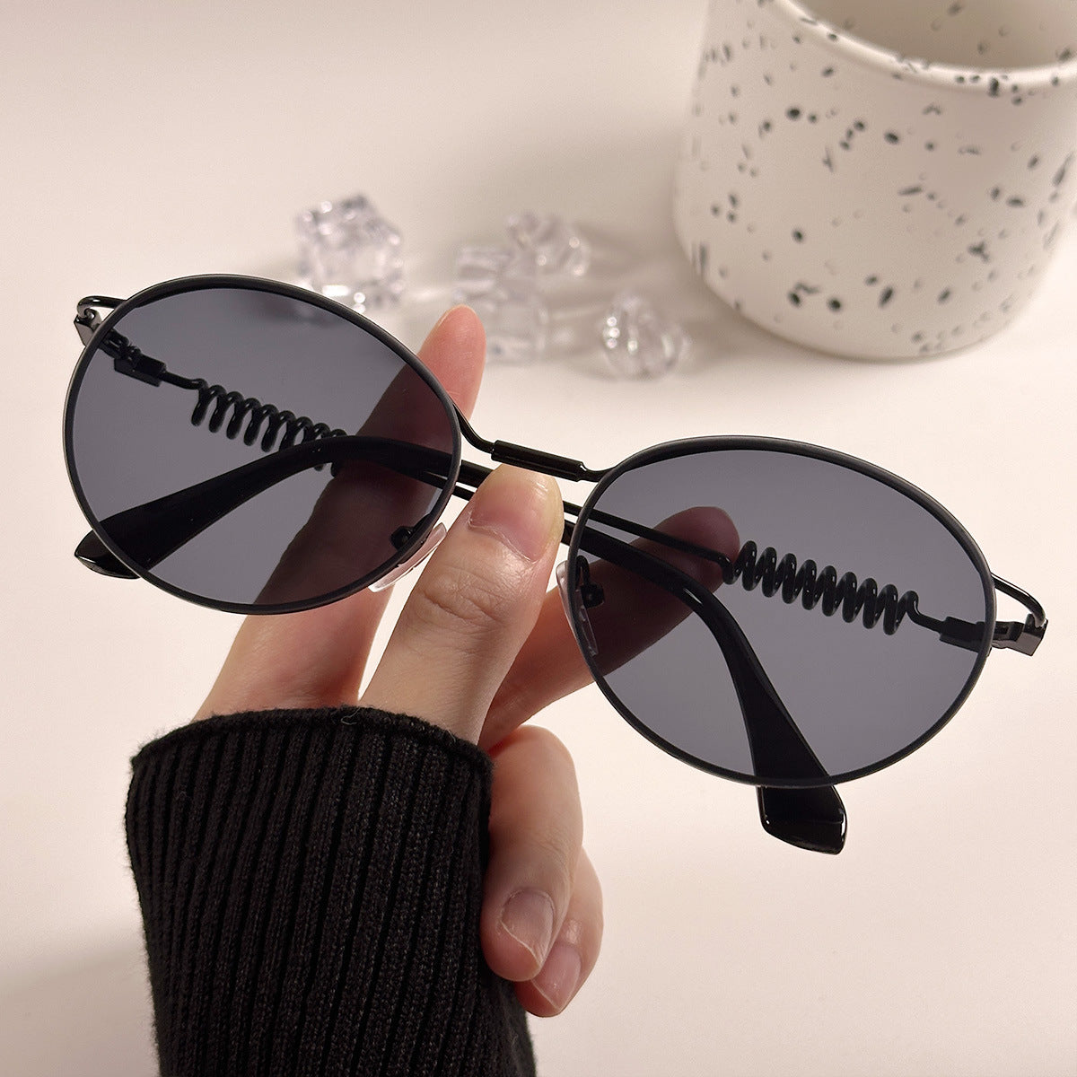 Damen modische glamouröse Sonnenbrille Karnz