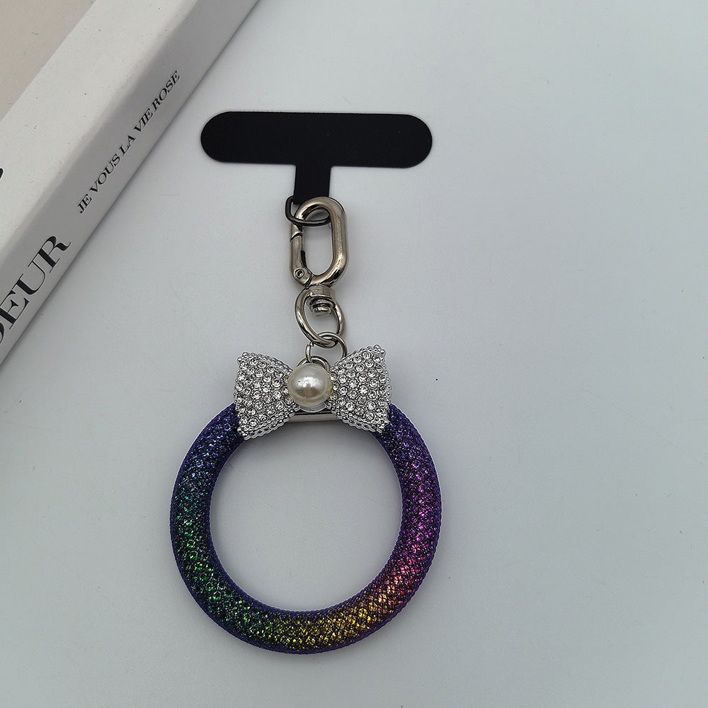 Eleganter Strass Schleife Schlüsselanhänger Karnz