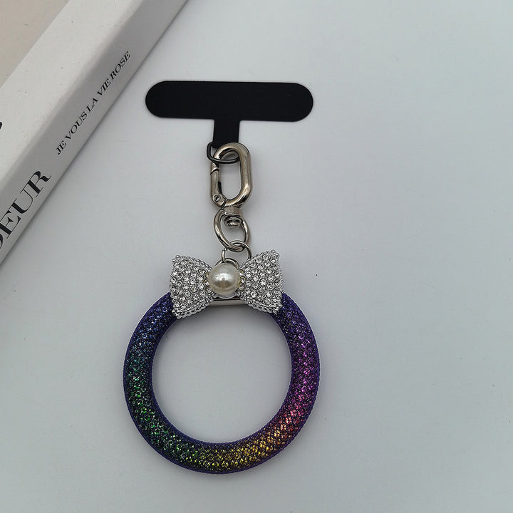 Eleganter Strass Schleife Schlüsselanhänger Karnz