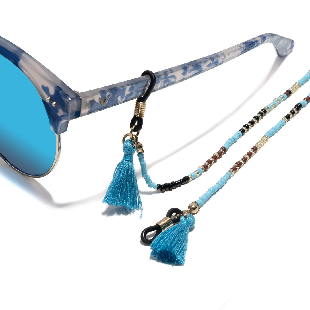 Designer-Brillen mit Perlenhalter Karnz