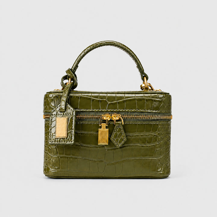 Gepolsterte Leder Handtasche