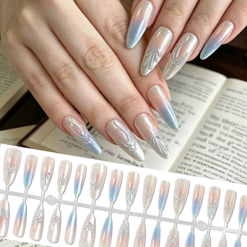 Künstlerische Lange Stiletto Press-On Nägel