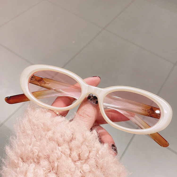 Retro Ovale Sonnenbrille Karnz