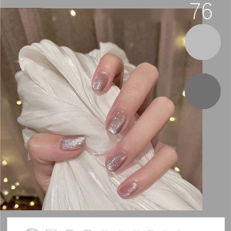 Glitzerndes Glam Press-On Nagelset Karnz