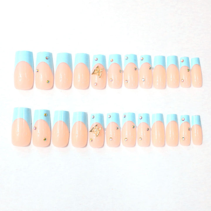 Dekorative lange Acryl-Nagelverlängerungen Karnz