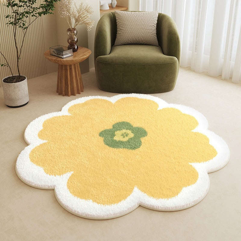 Blumenförmiger Teppich Karnz