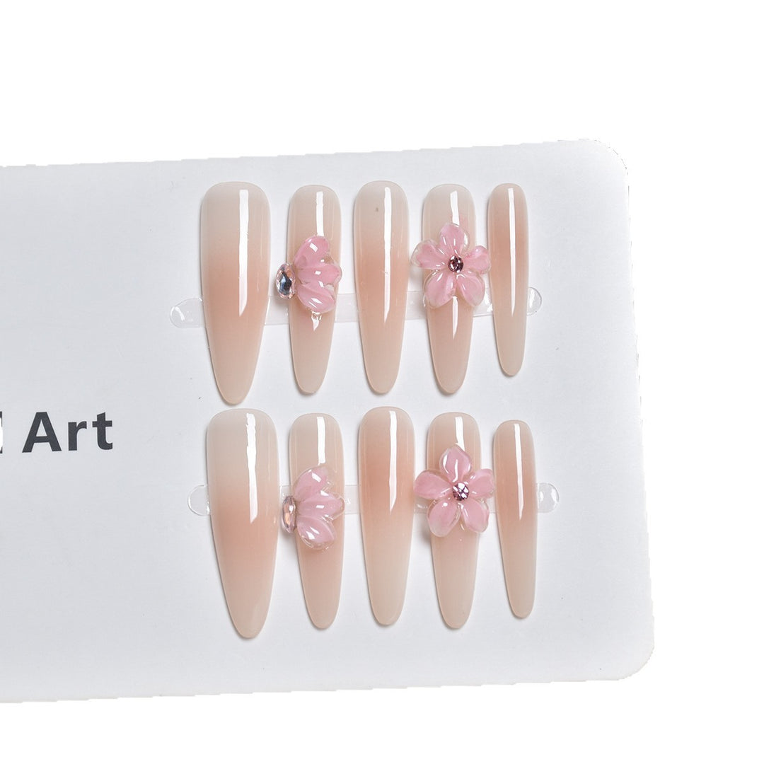Blumen-Design Press-On Nagelverlängerungen Karnz