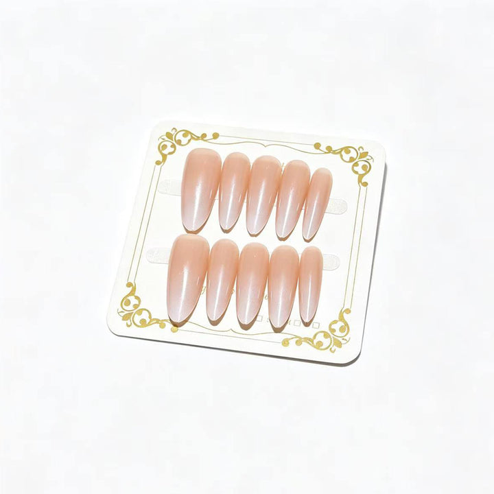 Glänzende Ombre Press-On Nagelspitzen Karnz