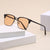 Damen elegante quadratische Brille mit leichtem Metallrahmen Karnz