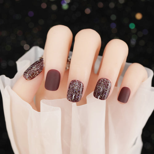Glitzerndes Press-On-Nagelset