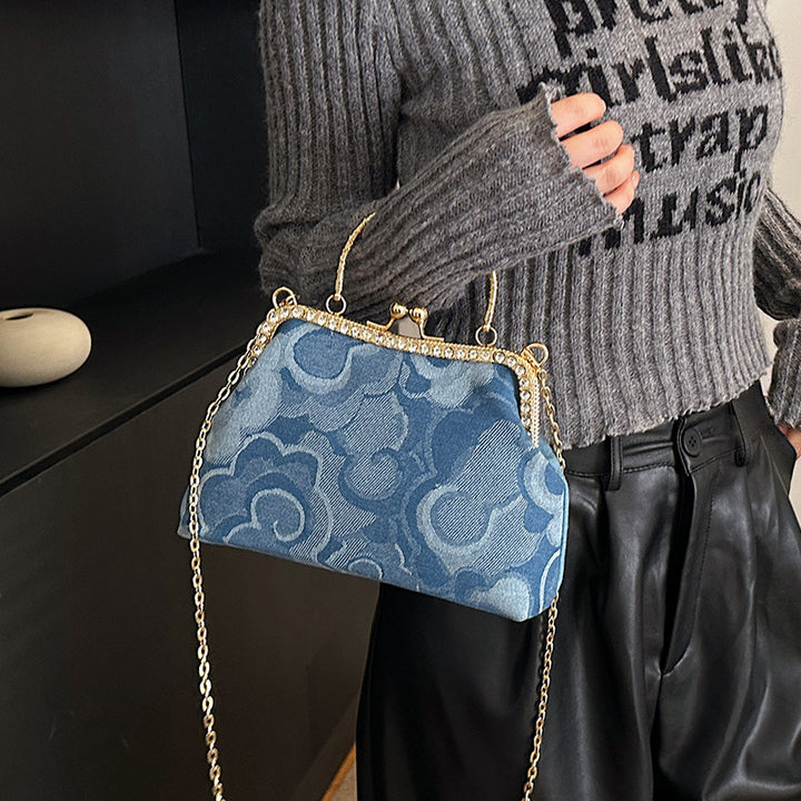 Vintage Floral Muster Handtasche