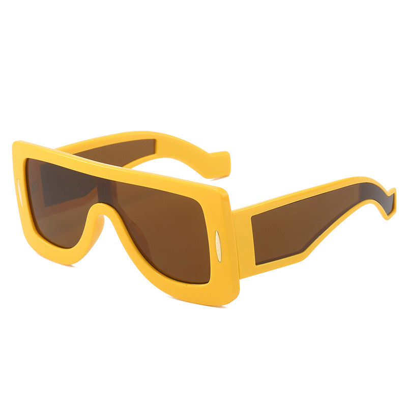 Damen futuristische Oversized Sonnenbrille Karnz