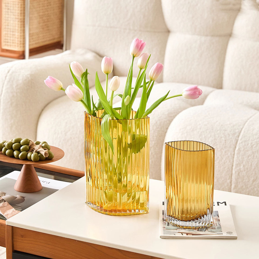 Dekorat vase aus glas