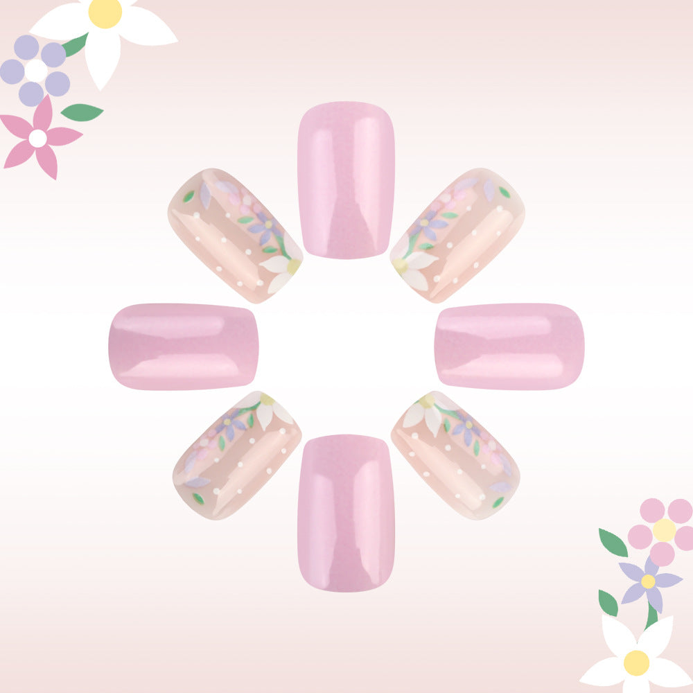Blumen Kunst Press-On Nageldesign Karnz