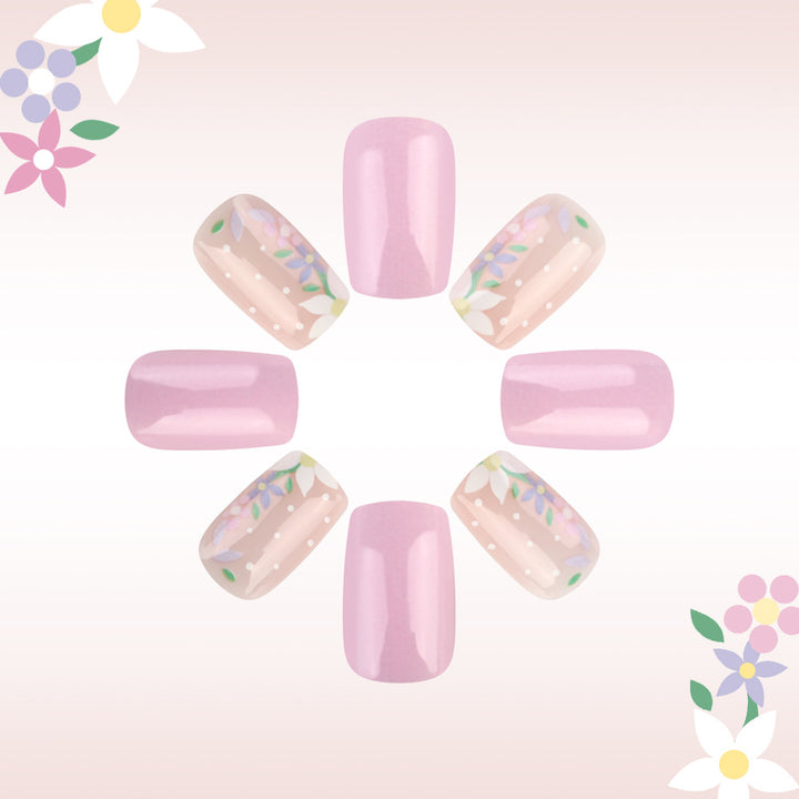 Blumen Kunst Press-On Nageldesign Karnz