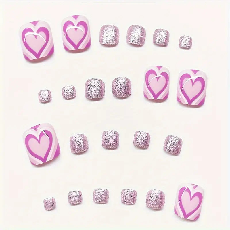 Rhinestone-beschichtete Pediküre Karnz