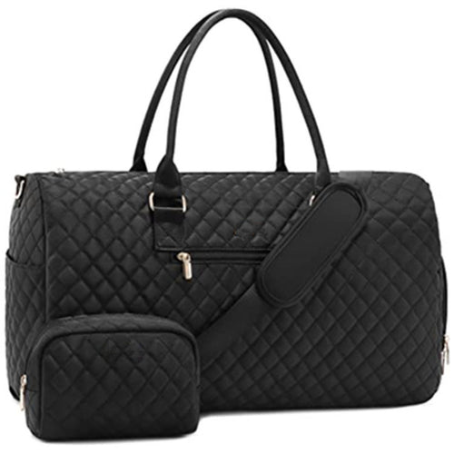 Quilted Weekender Duffle Bag Karnz