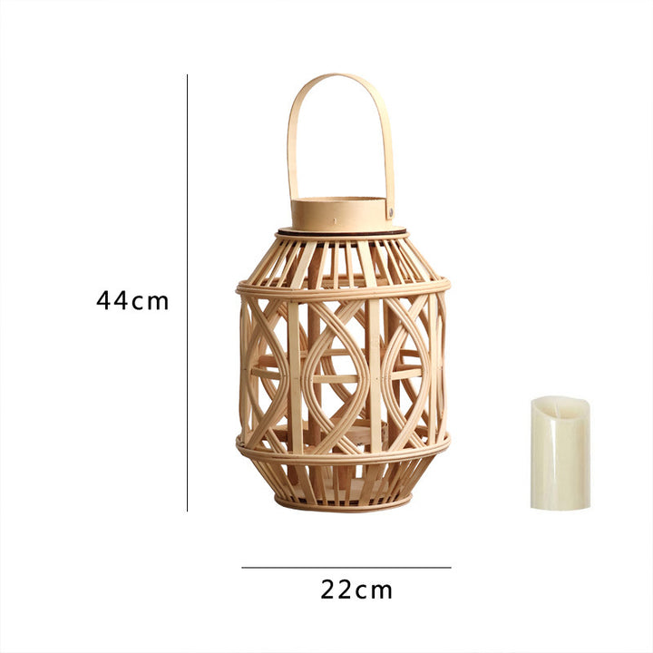 Dekorative Rattanhängelampe Karnz