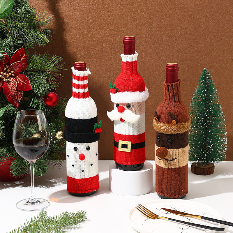 Weihnachtsgeschenk Weinflaschenhülle Karnz