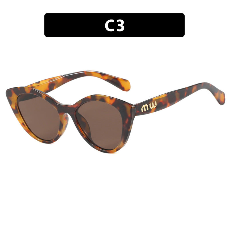 Damen elegante Cat-Eye Sonnenbrille mit luxuriösem hochwertigen Rahmen Karnz