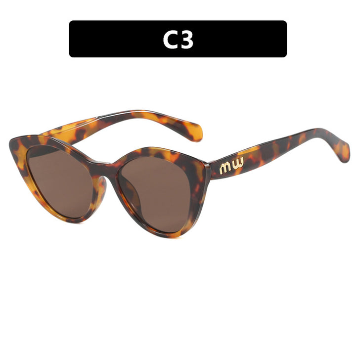 Damen elegante Cat-Eye Sonnenbrille mit luxuriösem hochwertigen Rahmen Karnz