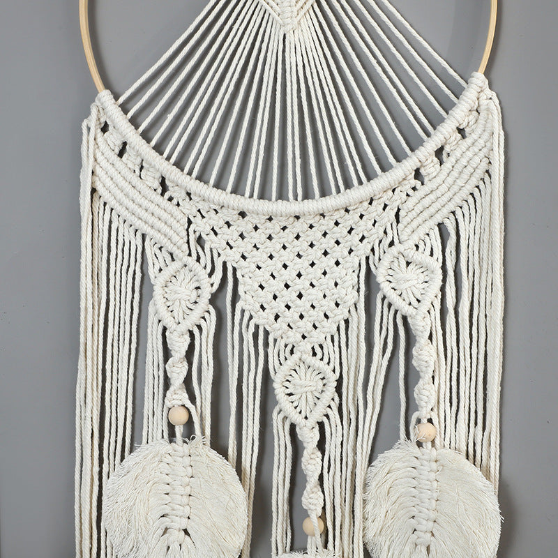 Bohemian Macramé Wandbehang Karnz