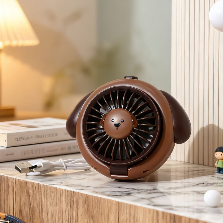 Damen Tragbarer Handventilator im kreativen Hundedesign Karnz