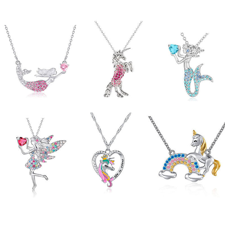 Verspielte katzenthematische Schmuck-Anhänger-Neklace Karnz